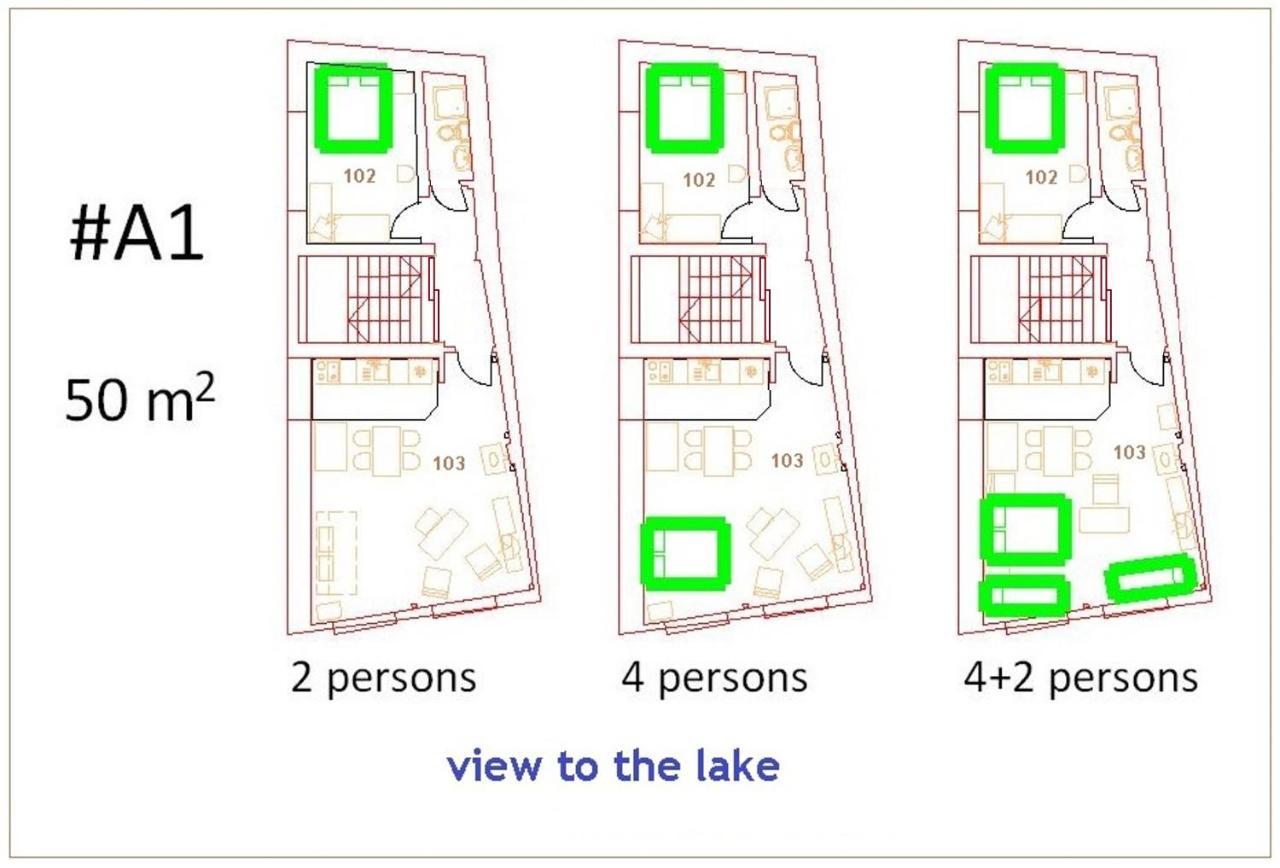 אוהריד 'By The Lake' Apartments מראה חיצוני תמונה